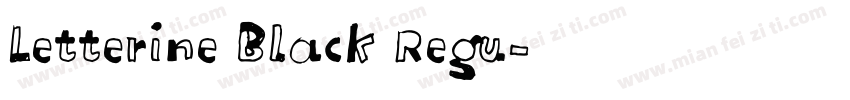 Letterine Black Regu字体转换